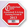 Parking Permit-Octagon (Clear Polyester/ Face Adhesive)